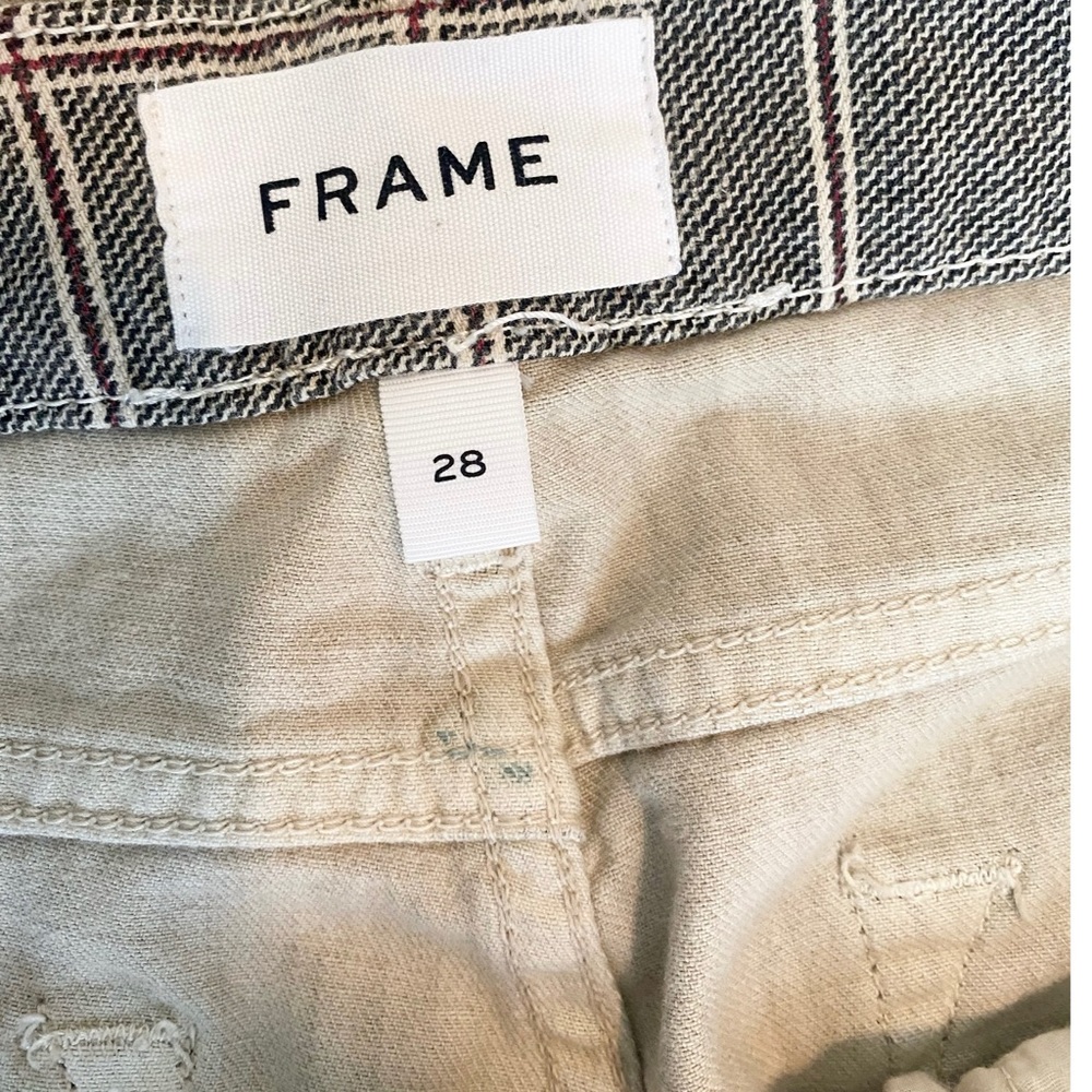 Frame Plaid Pants Le Crop Mini Boot - Picture 4 of 9